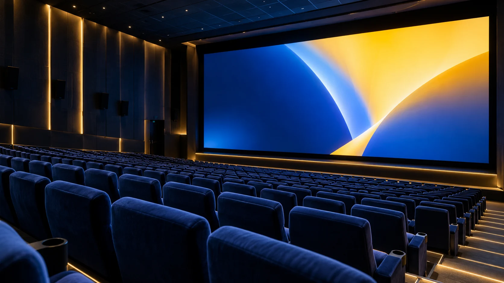 Illustrative cinema & mall advertising concept